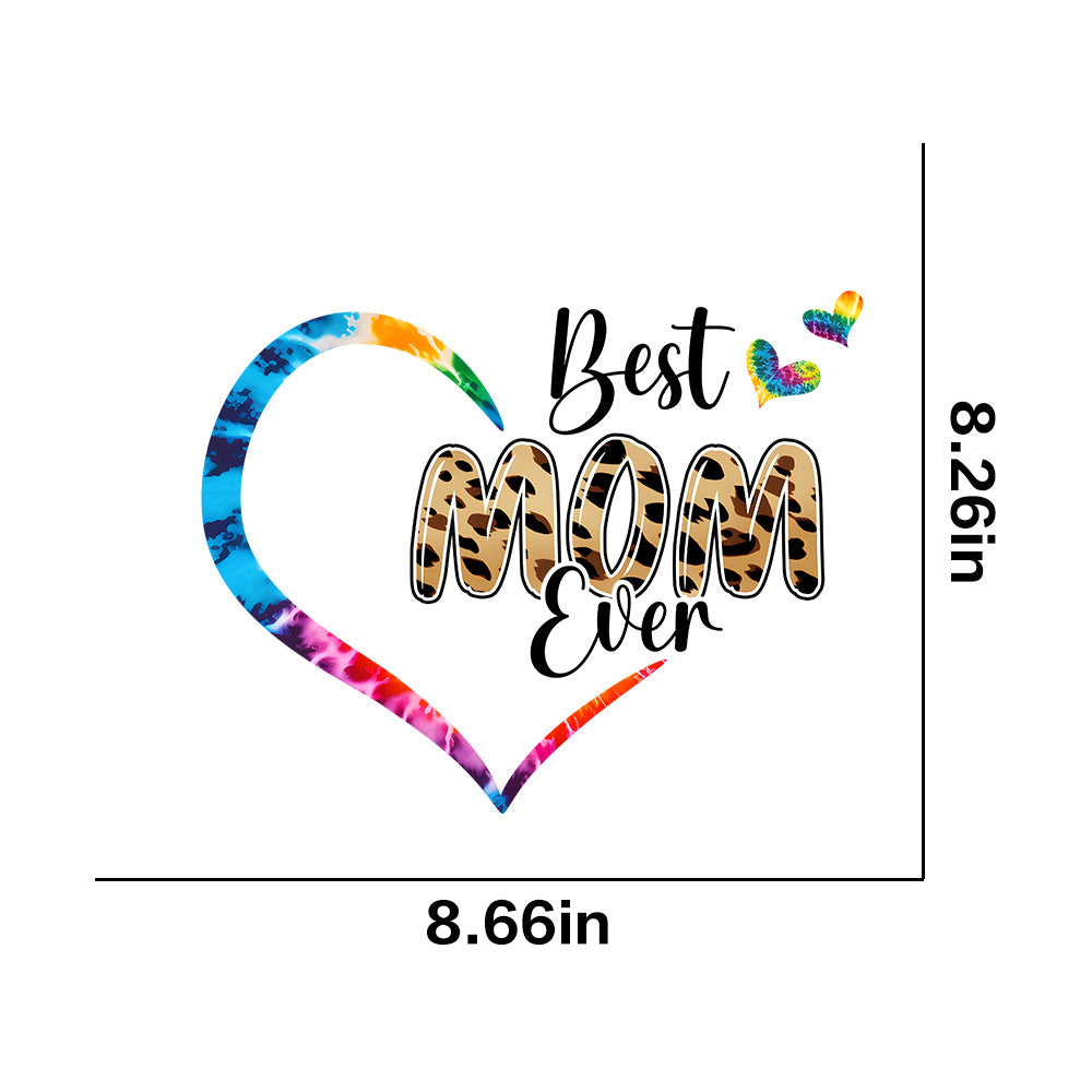 Wholesale 10pcs/pack Hot Stamping  Mother' s Day Theme Letter Flower Peach